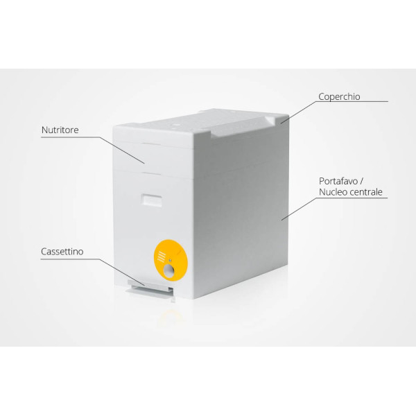 ARNIA POLISTIROLO P-HIVE, per fecondazione regine