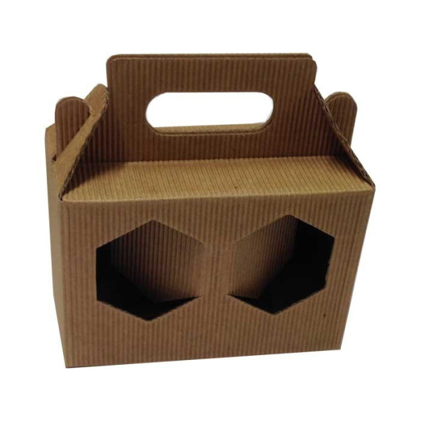 SCATOLA CARTONE CANNETE', 2 VASI DA