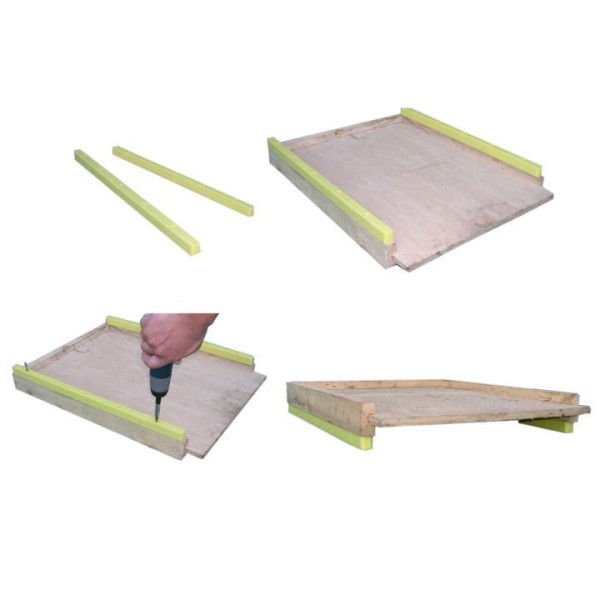 PIEDE IN PLASTICA PER FONDI IN LEGNO