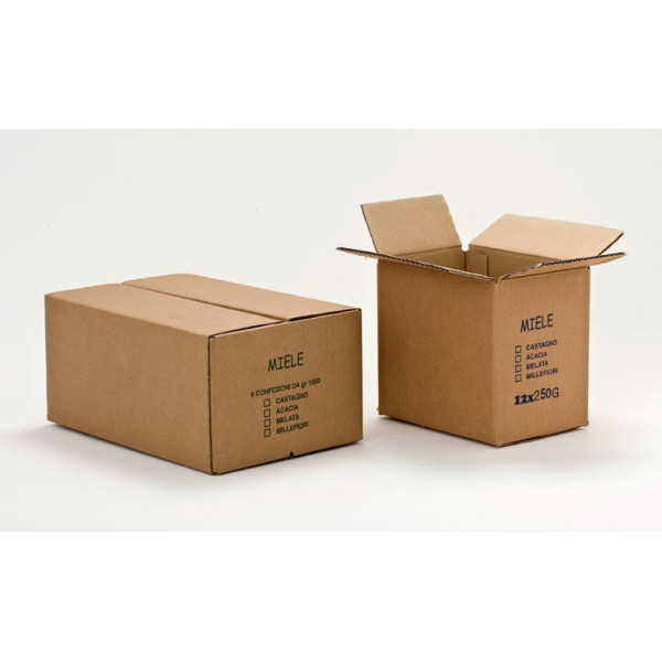 Scatola cartone per 6 vasetti da