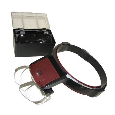 VISIERA CON LAMPADA E LENTI