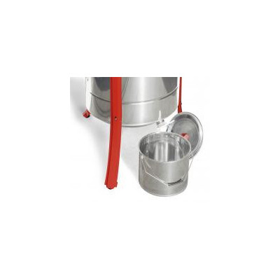 Secchio sottosmielatore 25 kg, inox con maniglia
