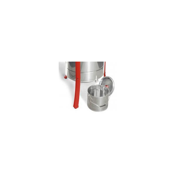 Secchio sottosmielatore 25 kg, inox con maniglia