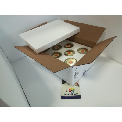 Scatola polistirolo trasporto vasi miele 8 x 250 gr