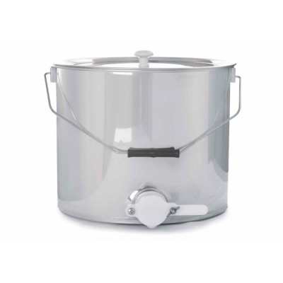 Secchiello inox con rubinetto da 40 mm