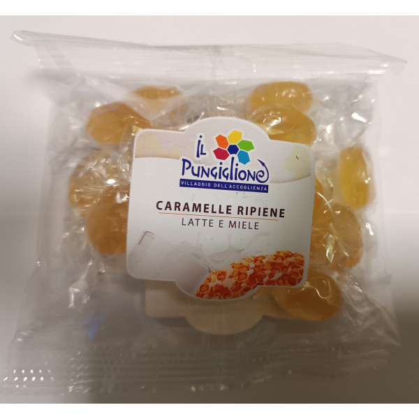 CARAMELLE RIPIENE LATTE E MIELE 100 G