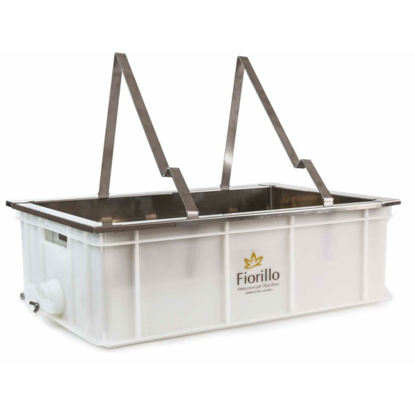 Banco disopercolatore da tavolo, vasca in plastica alimentare 600x400x180 mm con rubinetto