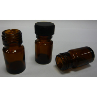 Vasetto in vetro giallo,per 10 gr. di pappa reale