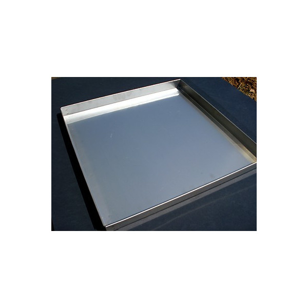 Vassoio in acciaio inox per carrello 500x500